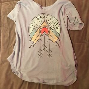 Light blue short sleeve Graphic T